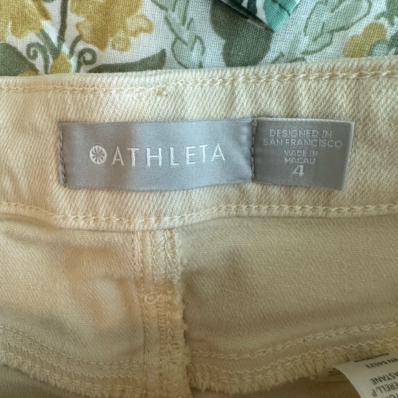 Athleta Flex Straight Leg Ankle Jean in Bone, in size 4 🍦 - Picture 4 of 7